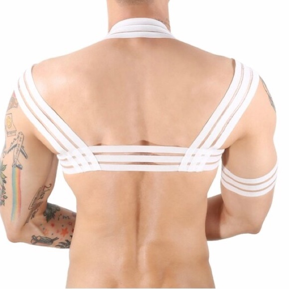 Mens Harness, Elastic Body Chest Harness - Picture 5 of 5